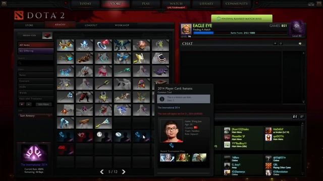 Dota 2 Player Cards Opening from TI4 Compendium #11