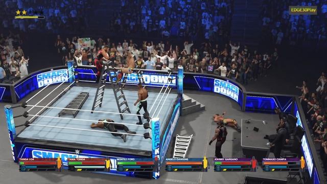 WWE2K24 STREET PROFITS VS THE BLOODLINE (С) VS #DIY смотреть онлайн