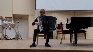 И. С. Бах ХТК том 1 Прелюдия и фуга Ре мажор аккордеон Красноборов Михаил 13 лет