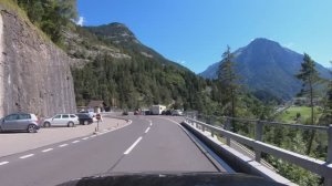 Поездка по Сустенпасс, из Майрингена в Андерматт, Швейцария! 4К 60fps UHD