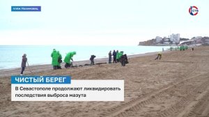 В Севастополе ликвидируют последствия выброса мазута