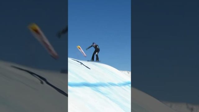 Anna Gasser stomping her way into 🥉 at the 2024 Laax Open Slopestyle finals 💥