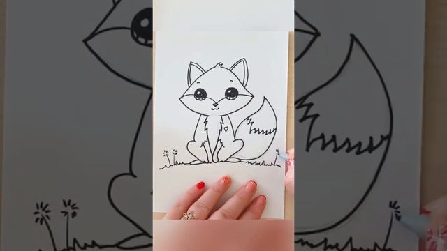 Как нарисовать лису #лиса #art #рисуемвместе #drawing #artist #рисование #draw #рисуем смотреть онлайн