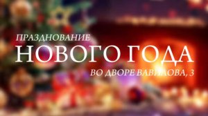 Празднование Нового года во дворе Вавилова, 3, январь 2025г.