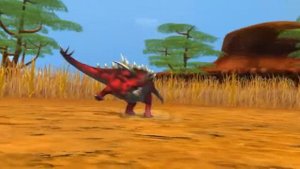 Dilophosaurus vs Gigantspinosaurus (Sound Effects Edition) [Dinosaur battle]