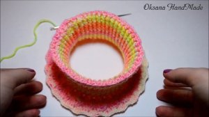 Детская манишка крючком.  Мастер класс. Dickey crochet DIY