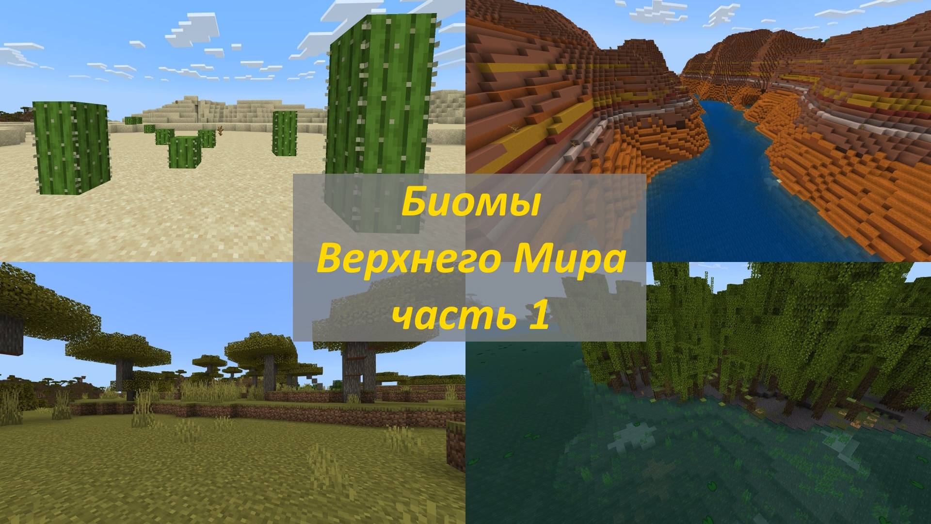 Биомы Верхнего Мира: часть 1