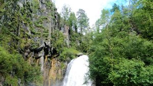 Водопад Корбу,озеро Телецкое