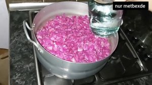 Gul Murebbesinin Hazirlanmasi.(preparation of flower jam)