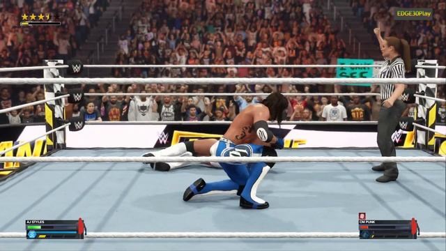 WWE2K24 AJ STYLES VS CM PUNK смотреть онлайн