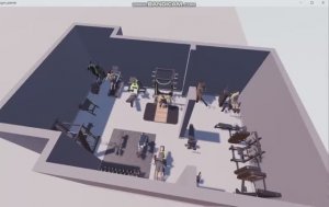 Проект тренажерного зала 90 кв м