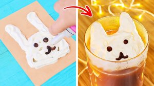 МИЛОЕ ГОРЯЧЕЕ КАКАО, КОТОРОЕ МОЖНО СДЕЛАТЬ ЗА МИНУТУ 🍫☕ ПРОСТЫЕ ЛАЙФХАКИ ДЛЯ ТЕБЯ