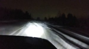 Поездка по ночному лесу на УАЗике.