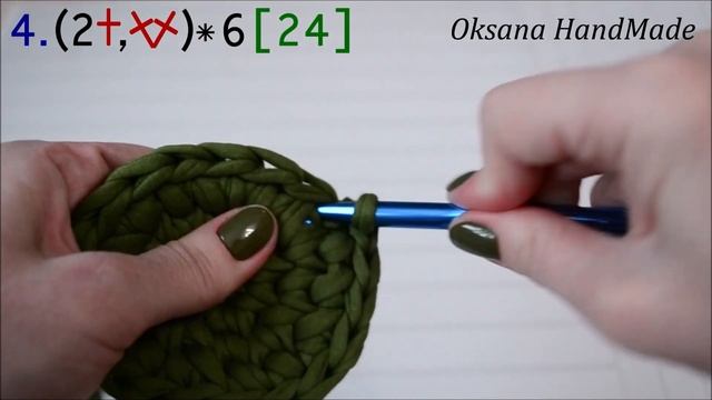 Корзина с крышкой из трикотажной пряжи. Crochet basket