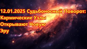 12 января 2025 года: Эпохальная смена кармических узлов