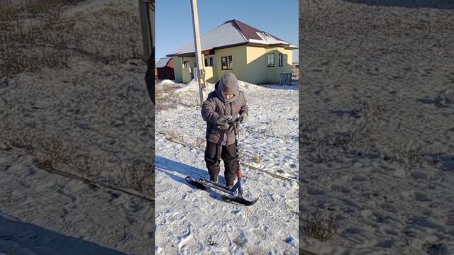 самокат лыжи