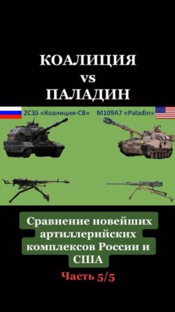 Коалиция vs Паладин сравнение новейших артиллерийских комплексов России и США