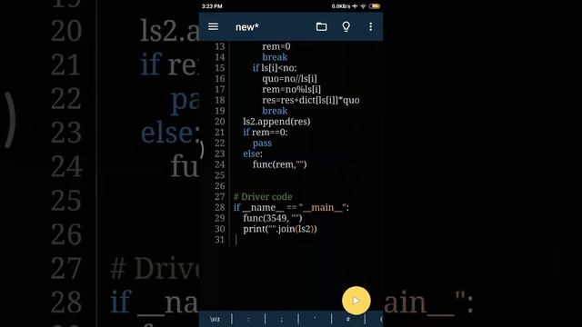 Converting Arabic Numerals to Roman Numerals In Python