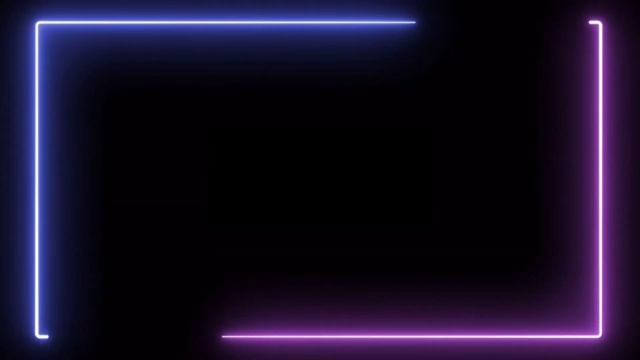 Purple And Pink Neon Light Frame Free | GLOWING BORDER | LOOP VIDEO | Black Screen | FX смотреть онлайн