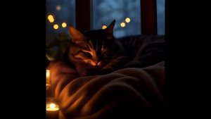 Кошка мурлычет. Колыбельная для малышей. Успокаивающие звуки для релакса
