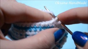 Пинетки крючком для новорожденных .  Мастер класс. Booties crochet DIY