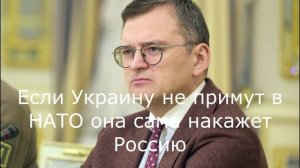 Если Украину не примут в НАТО она сама накажет Россию