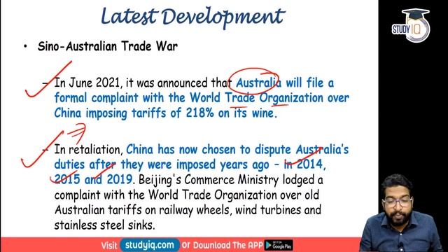 China Australia relation deteriorates - Opportunity for India? Geopolitics Current Affairs for UPSC