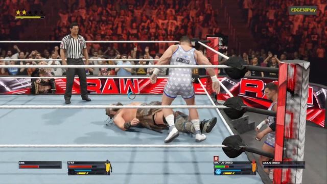 WWE2K24 IVAR VS BRUTUS CREED смотреть онлайн