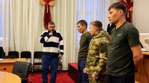 Не смотря на новогодние праздники мужчины Черемхово встают на защиту Родины