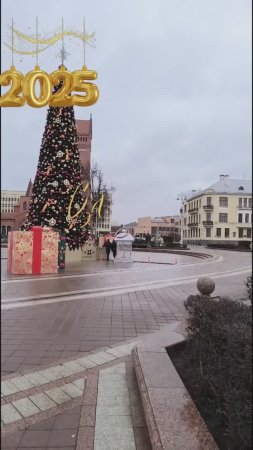 С добрым январским утром. Площадь Независимости в городе Минск.