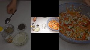 САЛАТ ИЗ КАПУСТЫ НА ЗИМУ "ОСЕННИЙ"