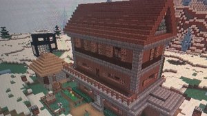 Построил дом с братом в Minecraft Часть 2