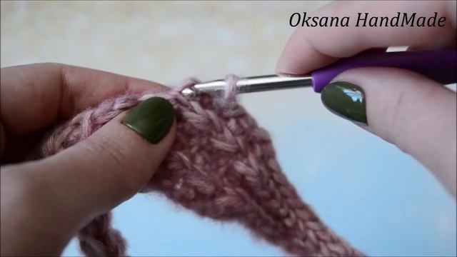 Тёплая и мягкая шапка крючком. Hat crochet pattern