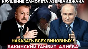 КРЕМЛЬ АХНУЛ! Алиев ТРЕБУЕТ найти и НАКАЗАТЬ всех за КРУШЕНИЕ Азербайджанского Самолета