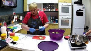 Вечер с Натальей Сербиной (Фаршированные кабачки, корзиночки с персиками и заварным кремом)