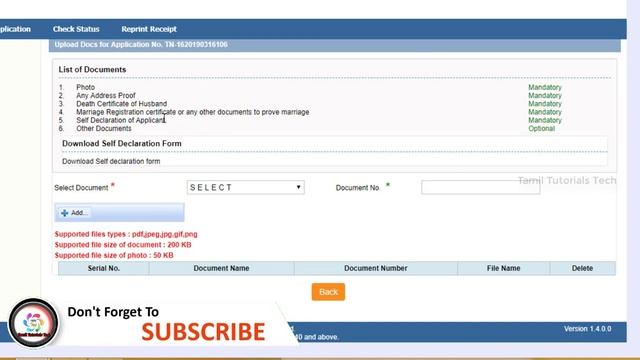 Widow Certificate Apply Online| TNeGA | E-sevai Tamilnadu | Tamil Tutorials Tech – தமிழ்