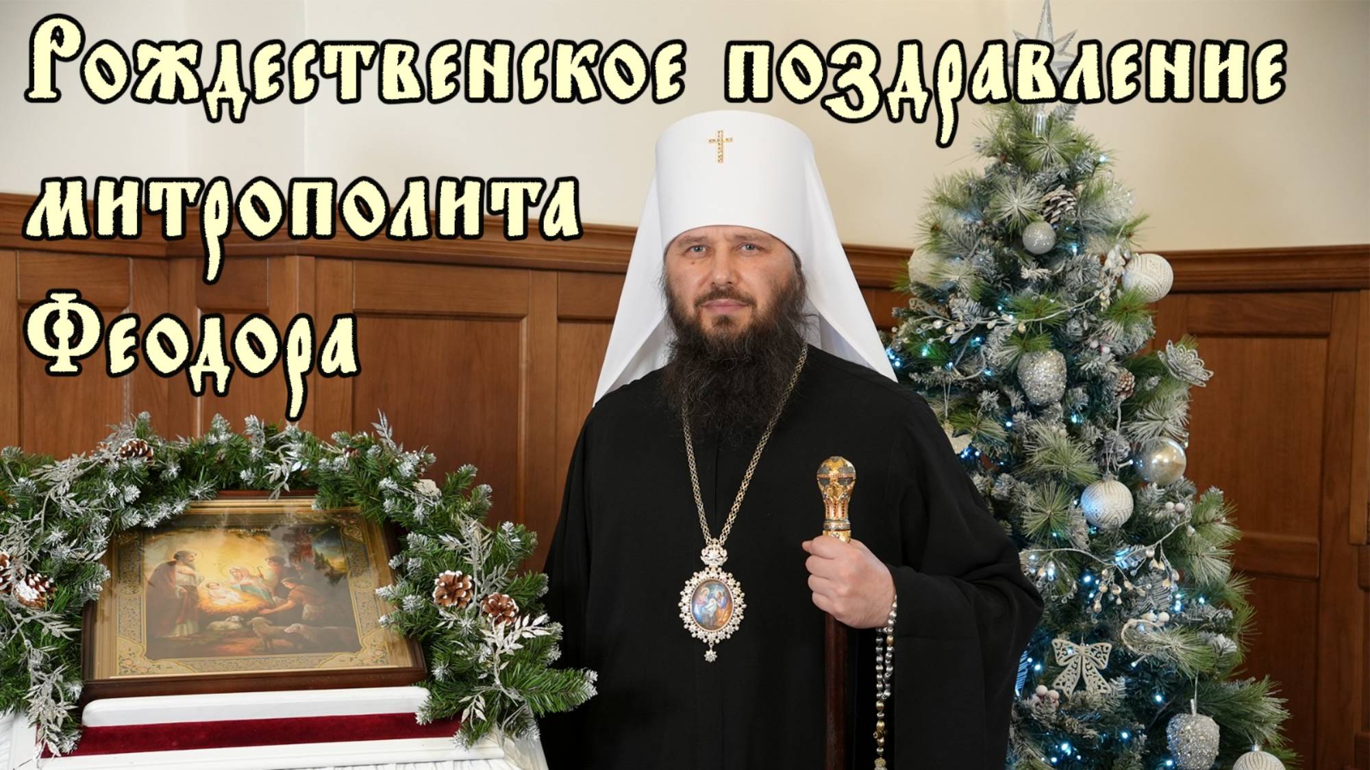 Рождественское поздравление митрополита Феодора смотреть онлайн