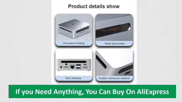 GenMachine AMD Ryzen 7 7730U MINI PC Windows 11 Pro 8Cores DDR4 256/512GB SSD