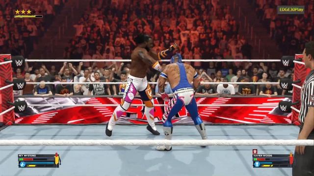 WWE2K24 REY MYSTERIO VS XAVIER WOODS смотреть онлайн