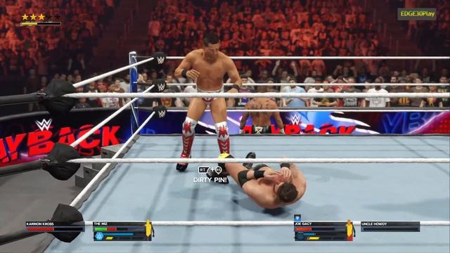 WWE2K24 THE MIZ W/ KARRION KROSS VS JOE GACY W/ UNCLE HOWDY смотреть онлайн