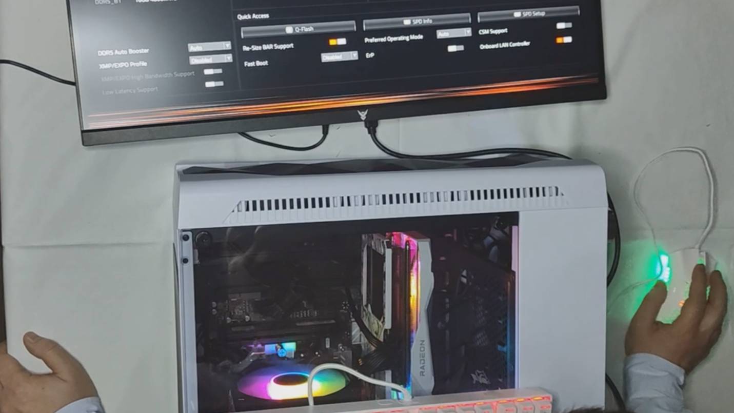 1.2 видео сборка Игрового компа за 100к (RYZEN 5 8400F + Radeon RX 7600 XT 16gb)