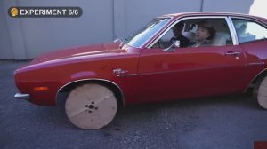 Эксперименты на русском. Машина на деревянном колесе