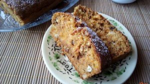 Постный морковный кекс