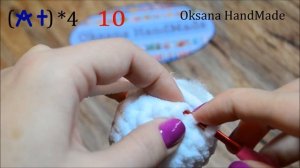 Снеговик крючком из плюшевой пряжи. Мастер класс и Схема! Snowman crochet
