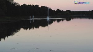 Плавающий фонтан в г. Крупки от Ланитэкс