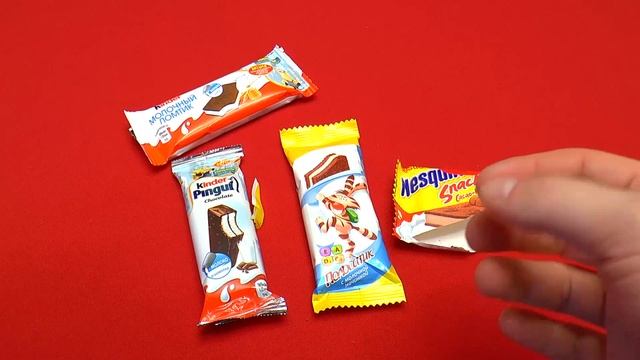 Kinder Pingui Nesquick Snack Молочный ломтик Киндер