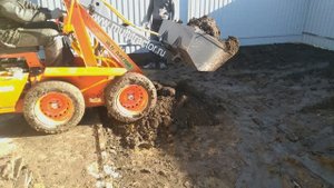 Перевозка грунта мини погрузчик MultiTractor MT-320