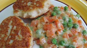 Куриные котлеты с овощами в молоке