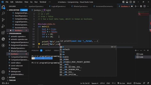 what is boolean | boolean in c programming | bool keyword