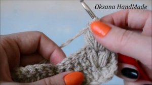 Объемная повязка на голову крючком. Crochet headband